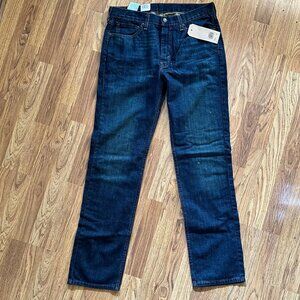 Levis Mens 514 Jeans 32x32 Straight Fit Medium Wash Denim Zipper Fly Blue NWT